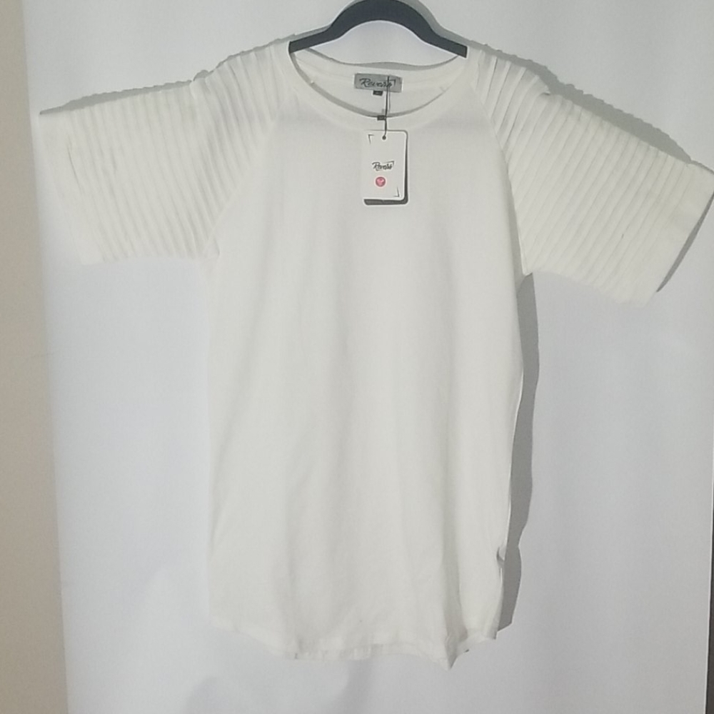 Reverb mens white t shirt top size Large